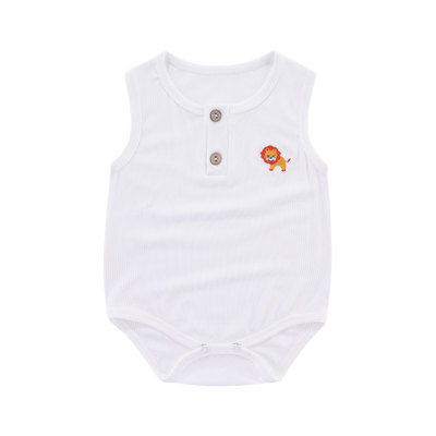 Ribbed Cotton Sleeveless Bodysuit Cub