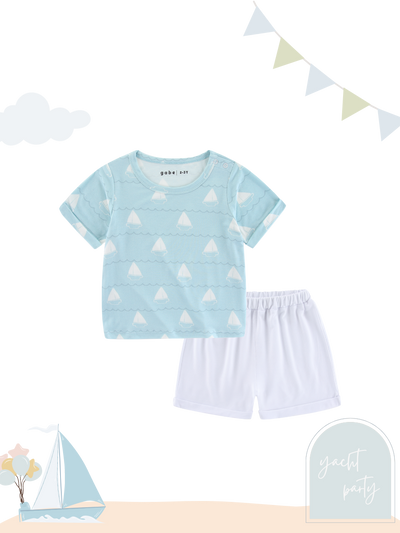 Organic Modal Playwear Outfit Set Yacht