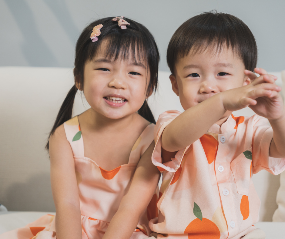 Boys Mandarin Collar Shirt Signature Orange