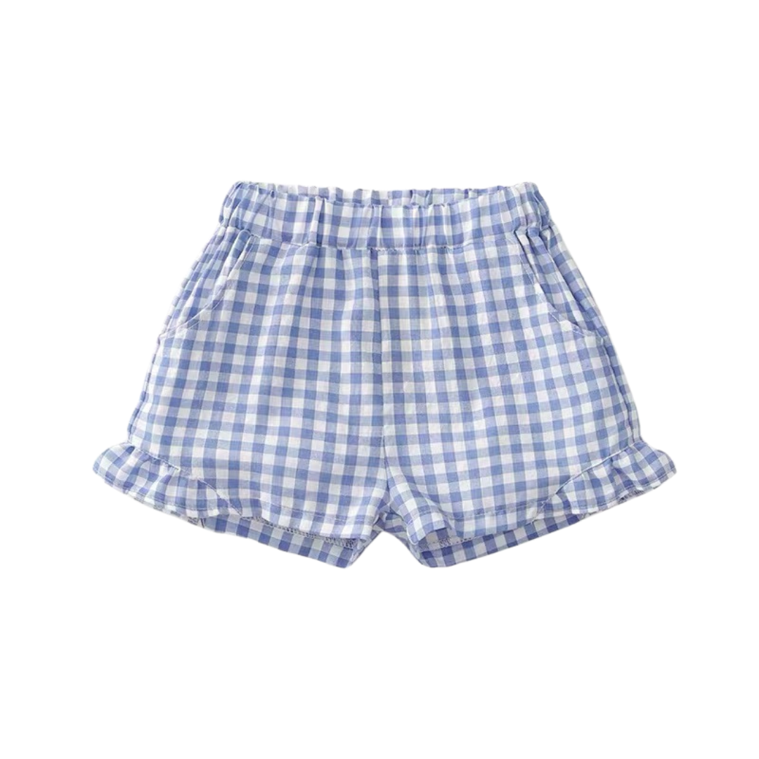 Leila Frill Shorts Checkered