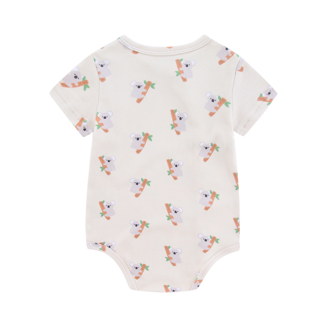 Organic Soft Kimono Bodysuit Koala