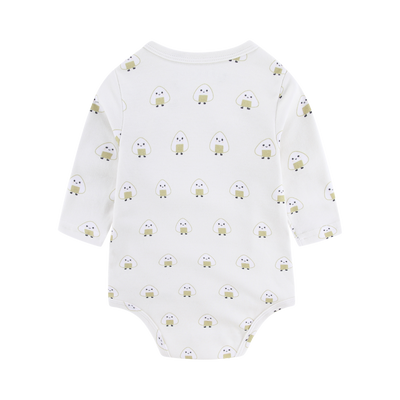 Organic Soft Kimono Long Sleeve Bodysuit Onigiri