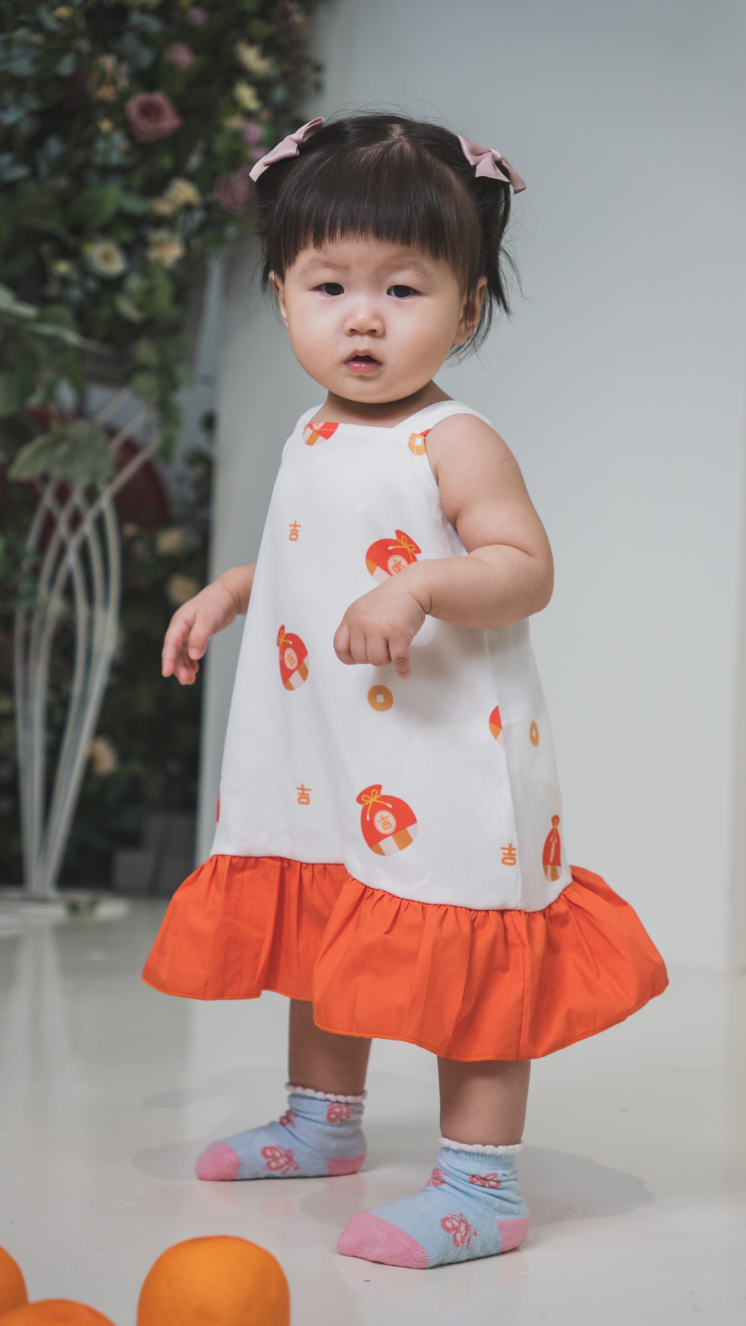 Girl Babydoll Tiered Dress Fortune Bag