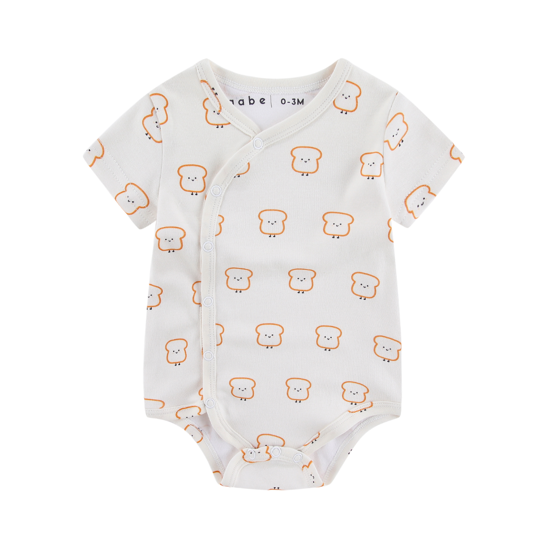 Organic Soft Kimono Bodysuit Toast