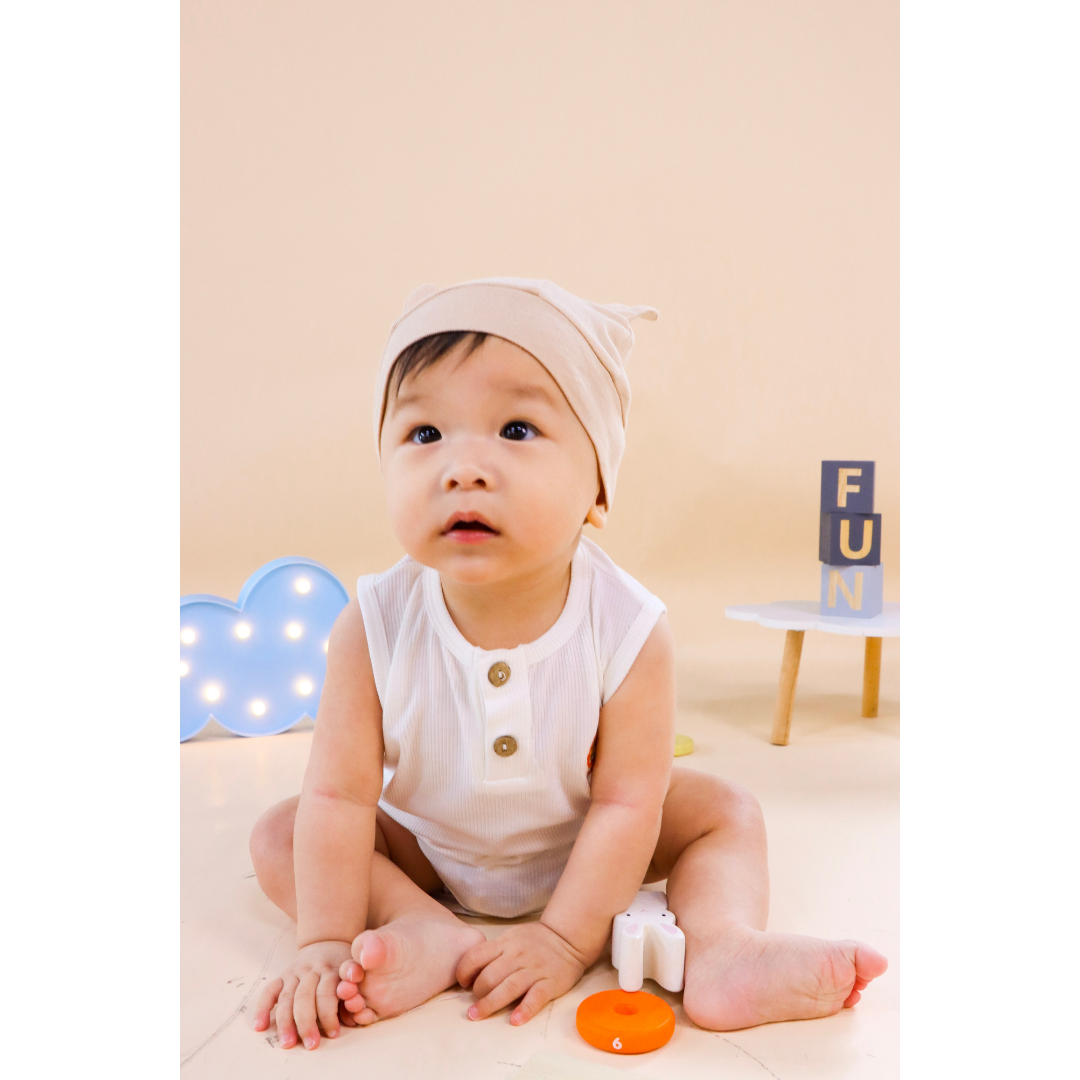 Ribbed Cotton Sleeveless Bodysuit Cub