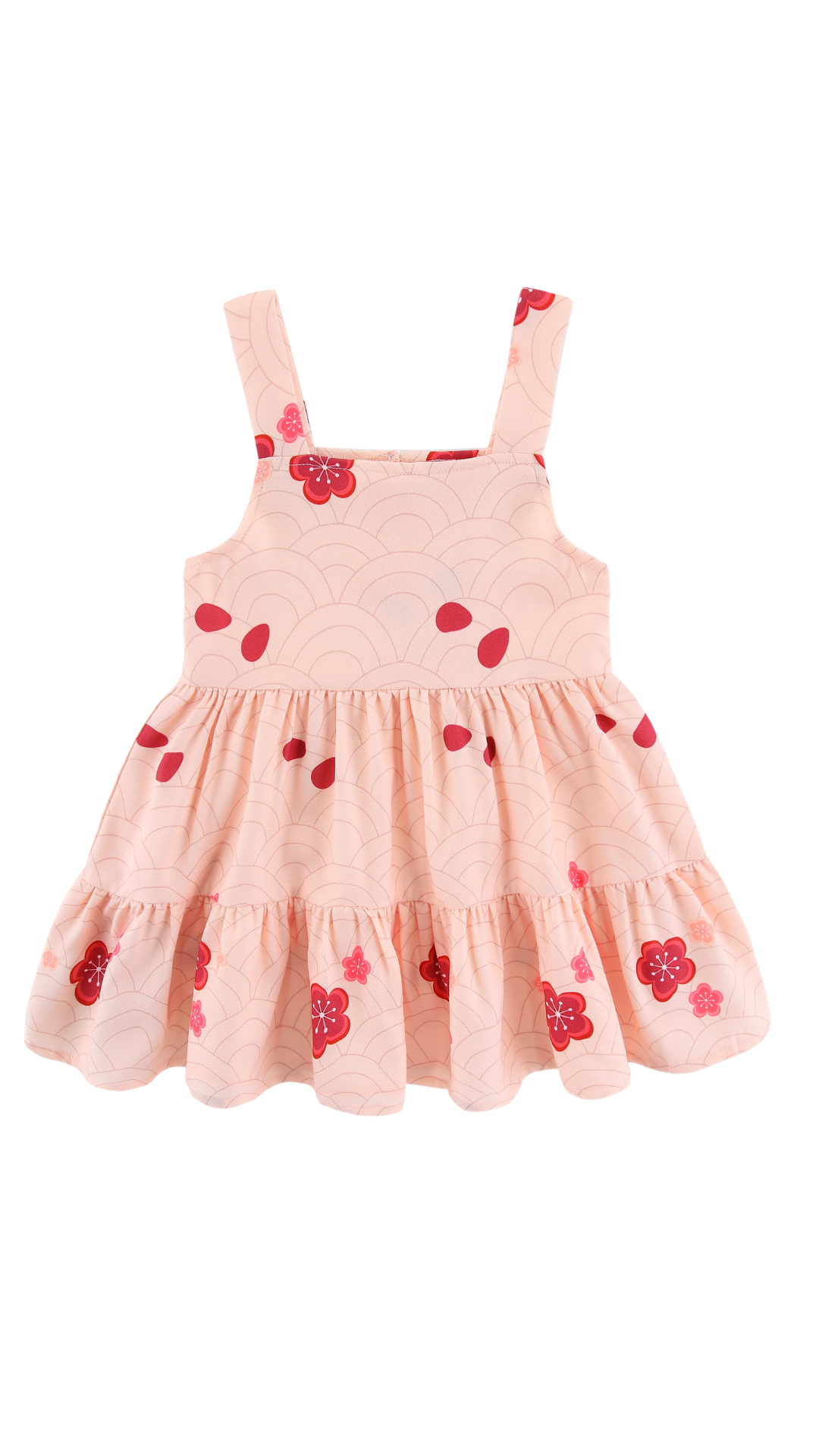 Girl Babydoll Tiered Dress Oriental Floral – dressedingabe