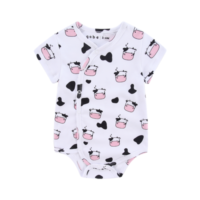 Organic Soft Kimono Bodysuit Moo Moo