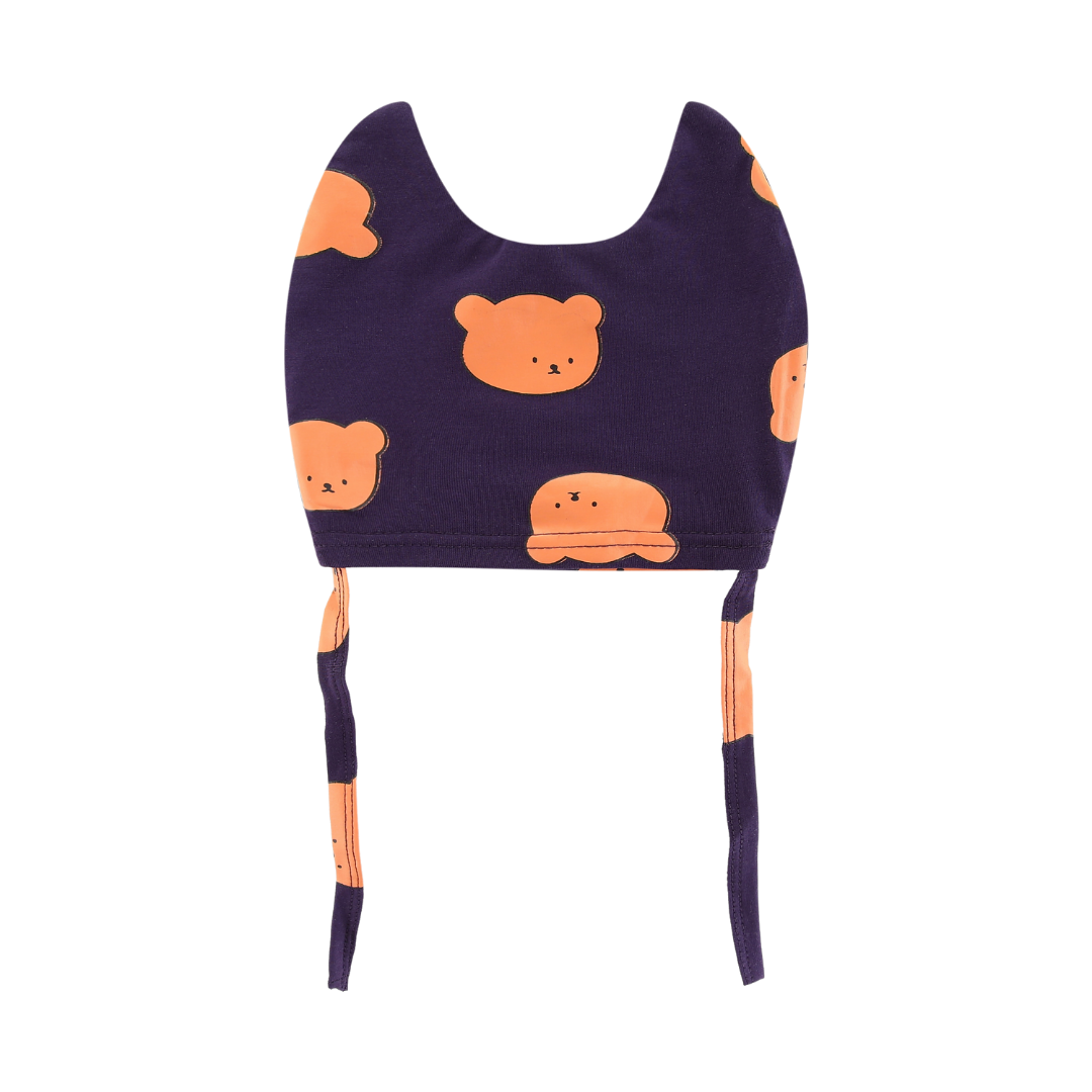 Cookie Bear Bodysuit with Beanie Violet
