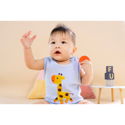 Nature Sleeveless Bodysuit Giraffe