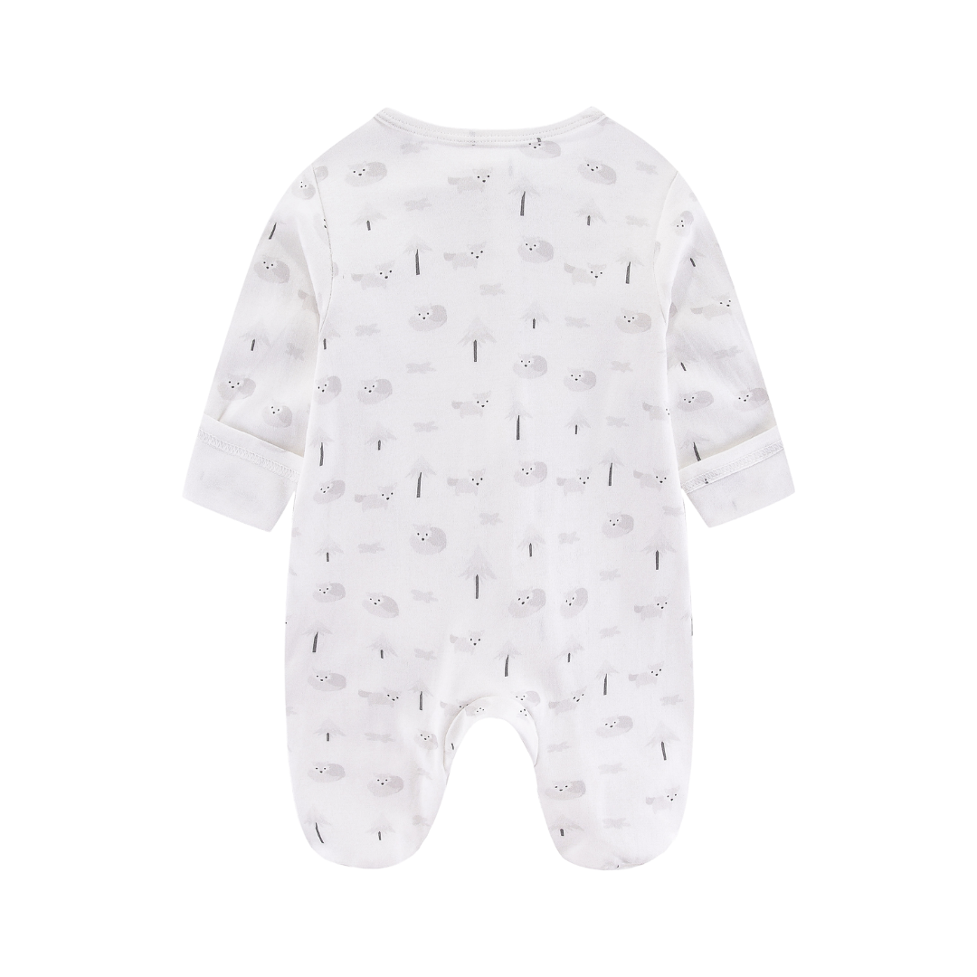 Soft Organic Cotton Sleepsuit Arctic Fox