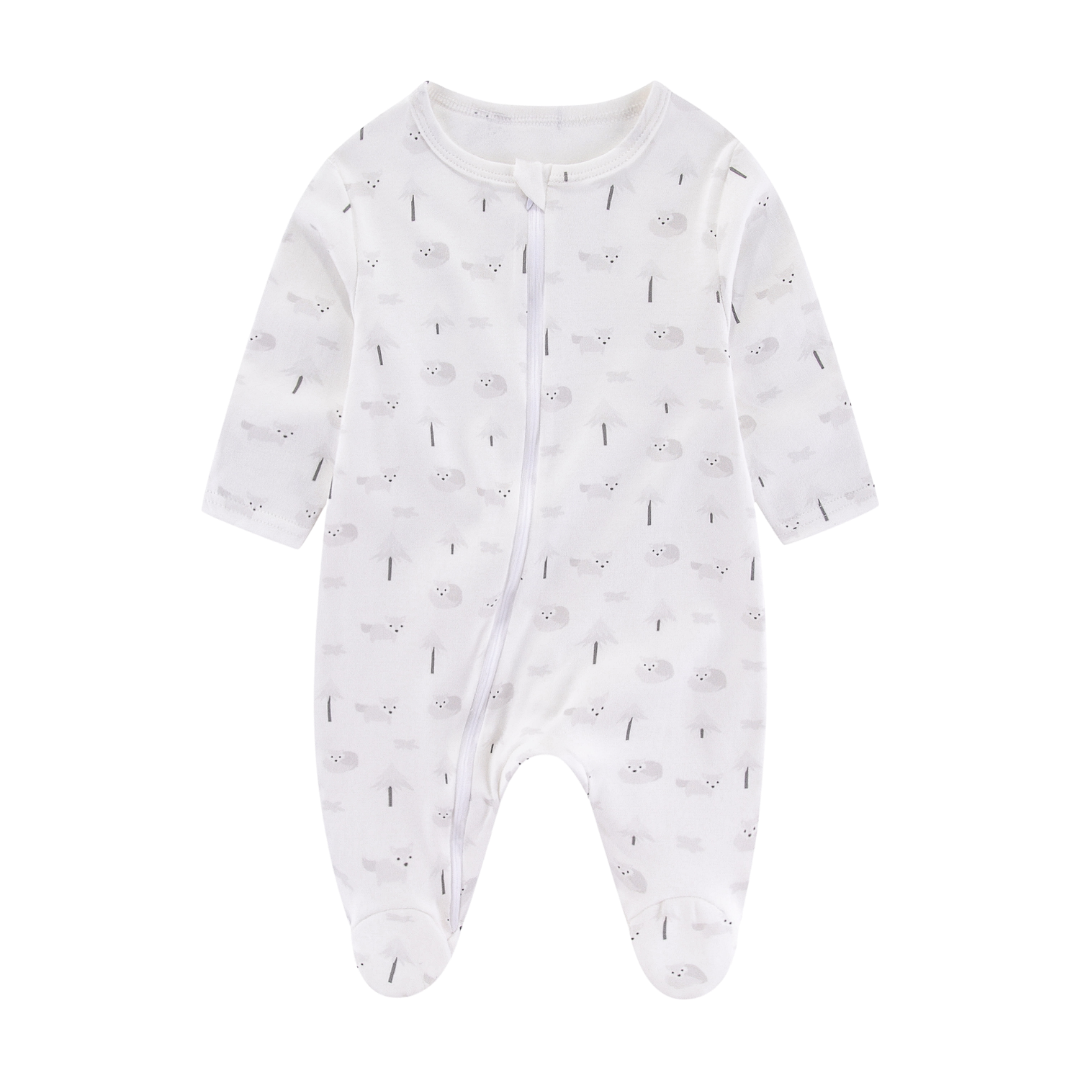 Soft Organic Cotton Sleepsuit Arctic Fox