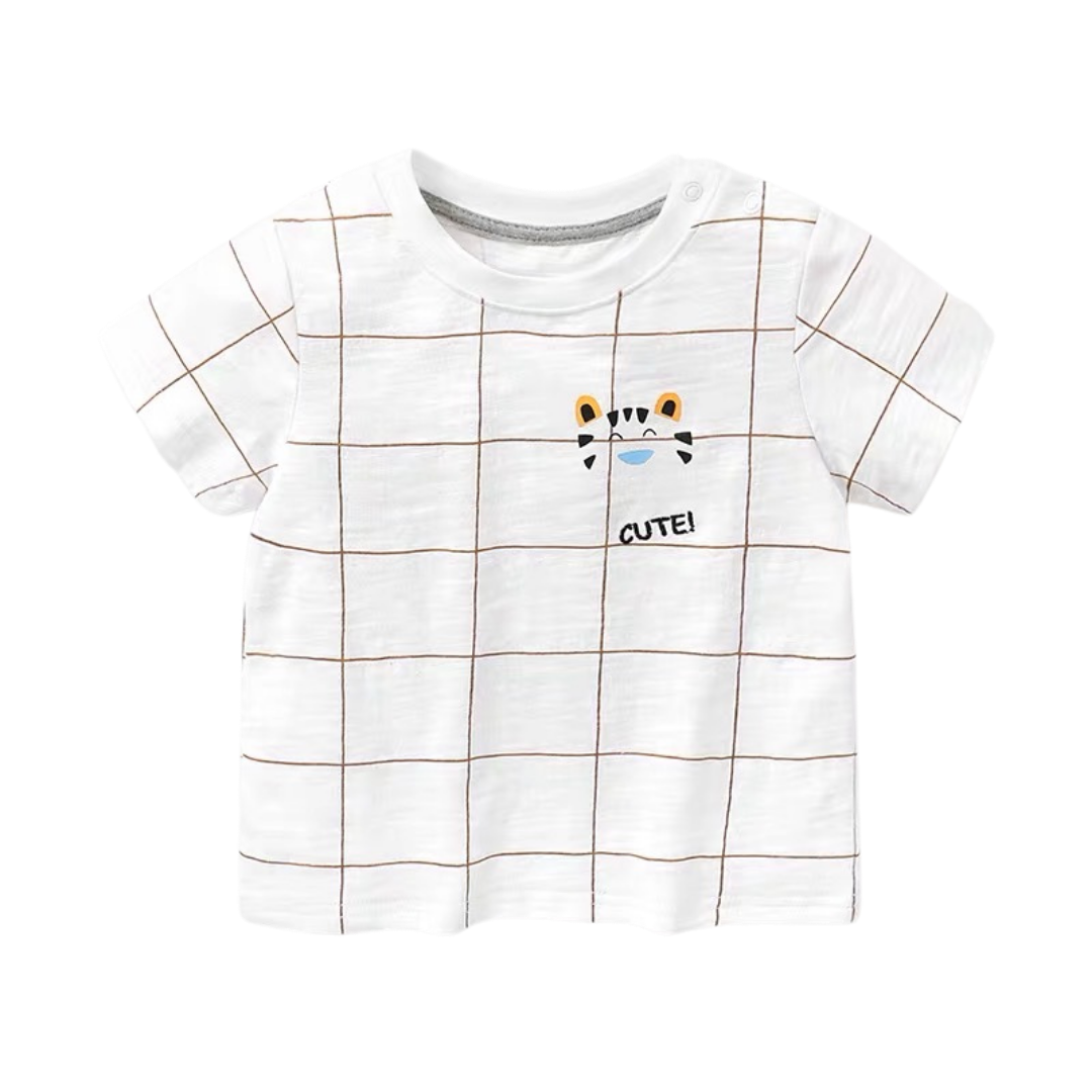 Boys Summer Tee Checkered
