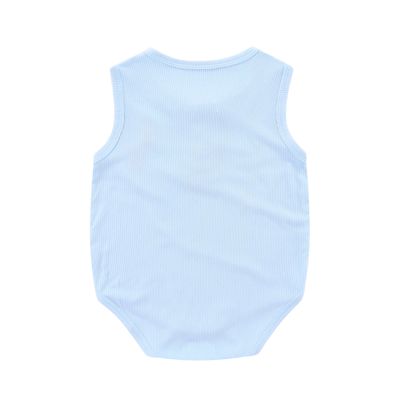 Ribbed Cotton Sleeveless Bodysuit Giraffe