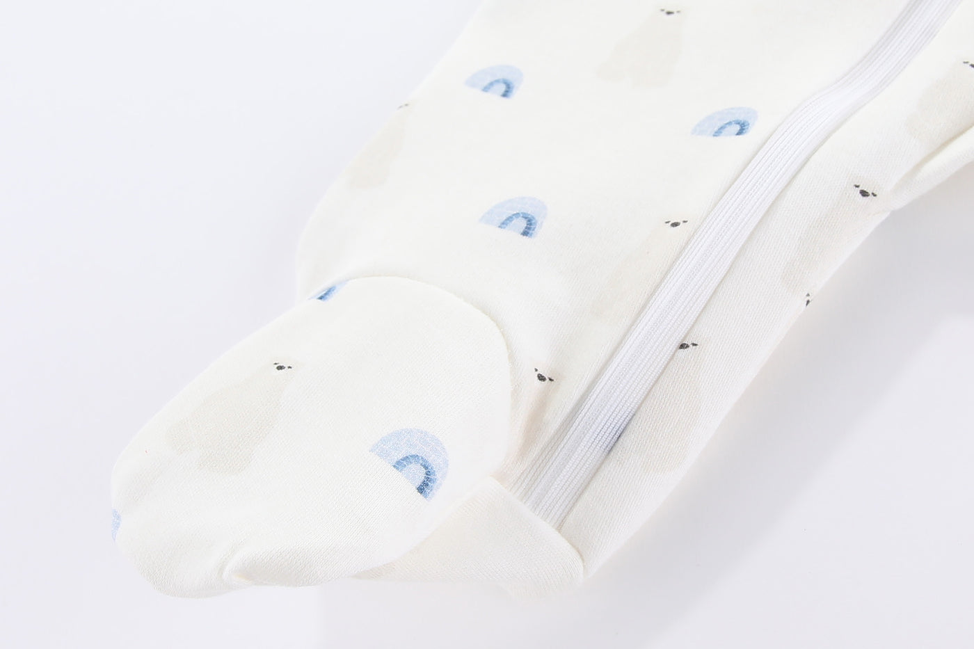 Soft Organic Cotton Sleepsuit Polar Bear