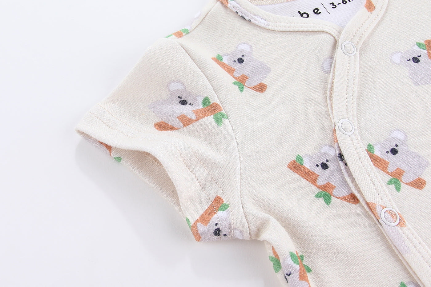 Organic Soft Kimono Bodysuit Koala