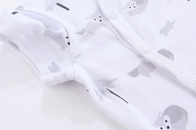 Organic Soft Kimono Bodysuit Arctic Fox