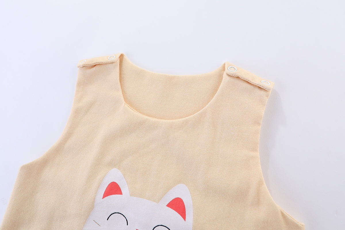 Fortune Cat Baby Playsuit