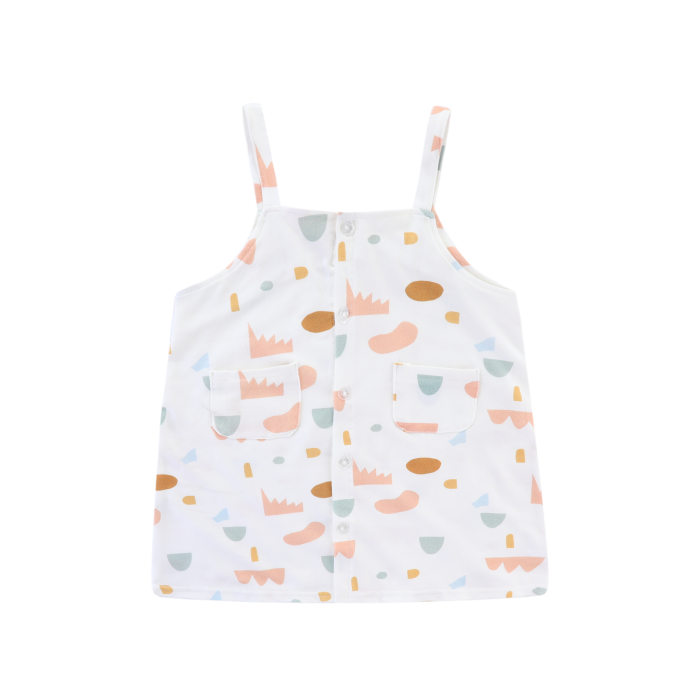 Geometric Confetti Girl Pocket Dress