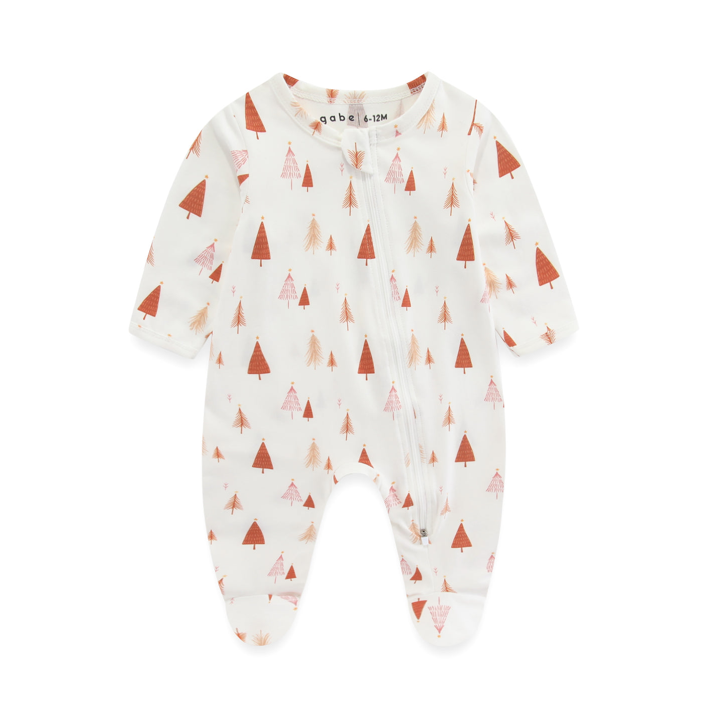 Soft Organic Cotton Sleepsuit Pine Tree