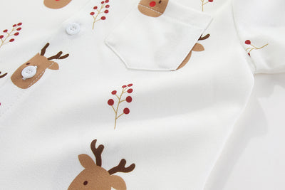 Christmas Reindeer Short Sleeved Shirt