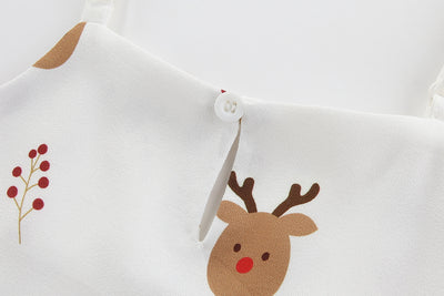 Christmas Reindeer Tiered Dress