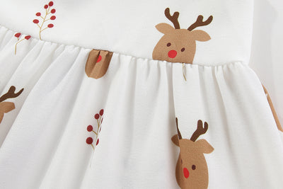 Christmas Reindeer Tiered Dress