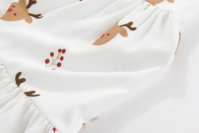 Christmas Reindeer Tiered Dress