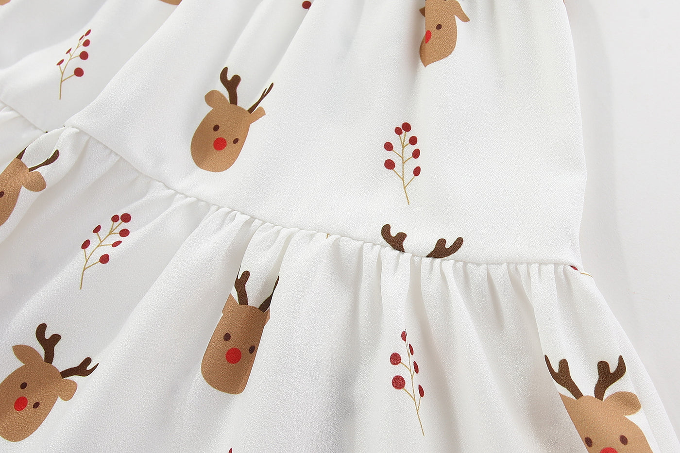 Christmas Reindeer Tiered Dress