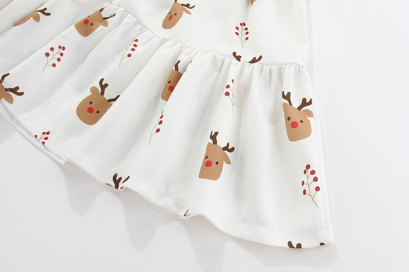 Christmas Reindeer Tiered Dress