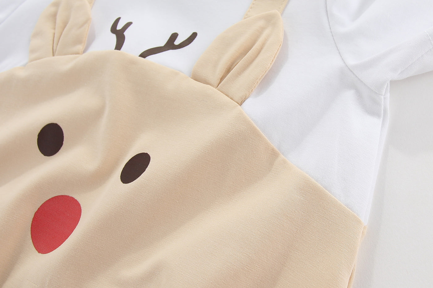 Christmas Organic Cotton Playsuit Reindeer