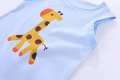 Nature Sleeveless Bodysuit Giraffe