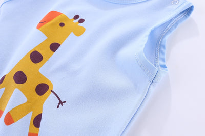 Nature Sleeveless Bodysuit Giraffe