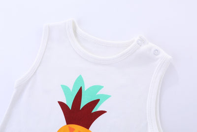 Nature Sleeveless Bodysuit Pineapple
