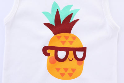 Nature Sleeveless Bodysuit Pineapple
