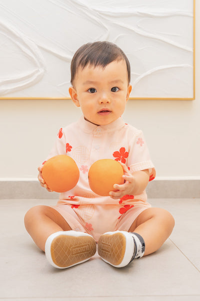 Flourish Baby Mandarin Collar Shirt Romper
