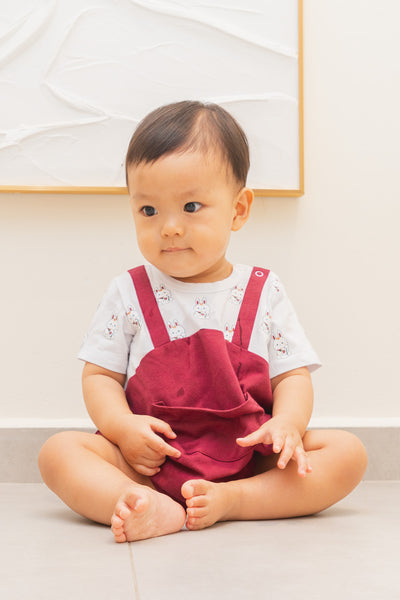 Fortune Bunny Huat Baby Playsuit