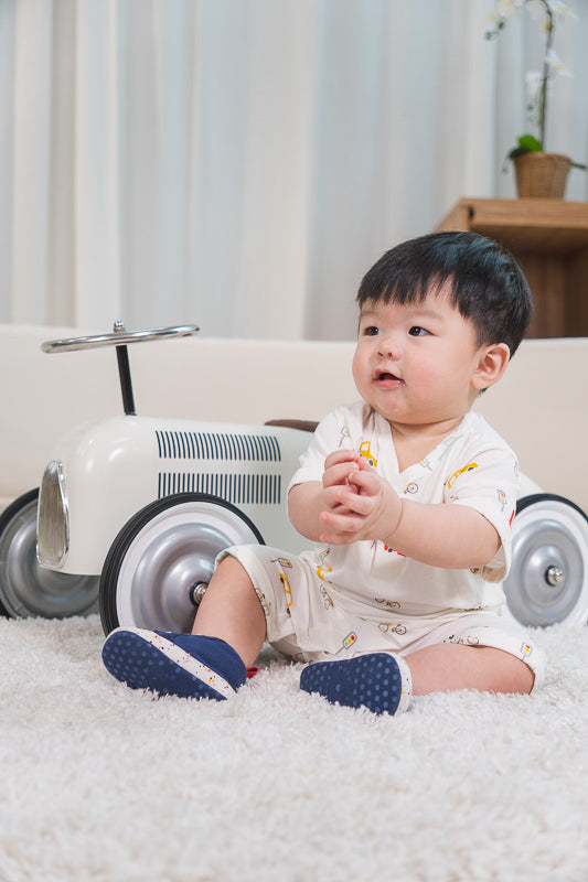 Organic Modal Playwear Romper Cars