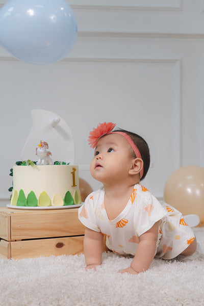 Organic Modal Peplum Dress Bodysuit Seashell