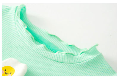 Mia Sweet Frills Tee Set Eggy