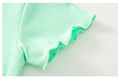 Mia Sweet Frills Tee Set Eggy
