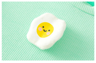 Mia Sweet Frills Tee Set Eggy