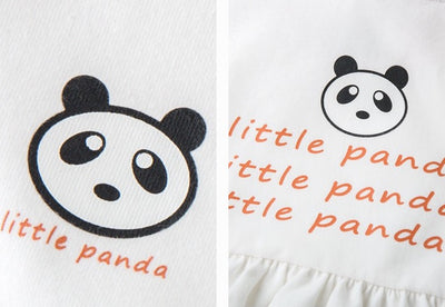 Little Panda Babydoll Dress Purple