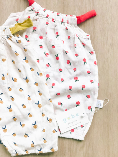Halter Linen Bodysuit Powder Peach