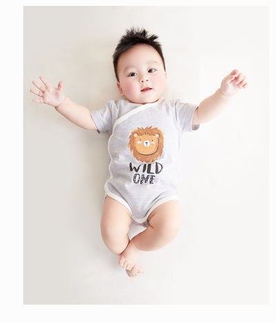 Organic Soft Kimono Bodysuit Wild Lion