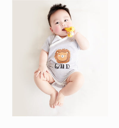 Organic Soft Kimono Bodysuit Wild Lion