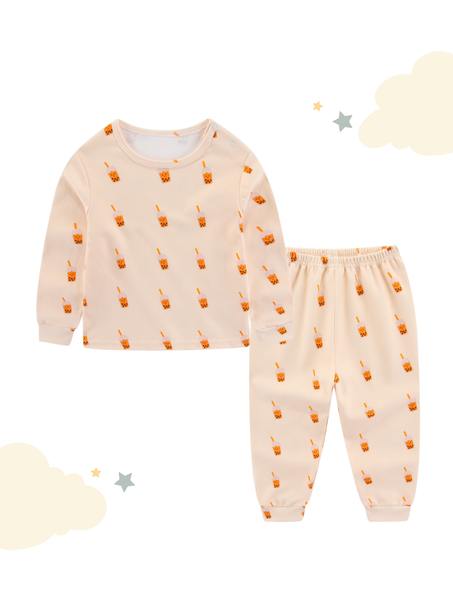 Soft Organic Cotton Pajamas Bubble Tea