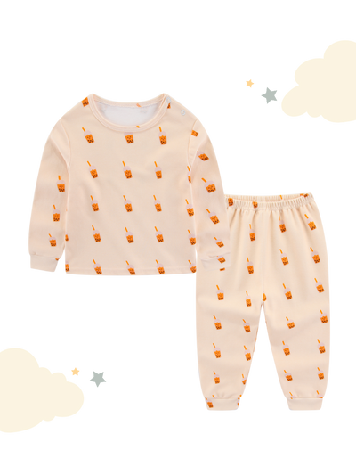 Soft Organic Cotton Pajamas Bubble Tea