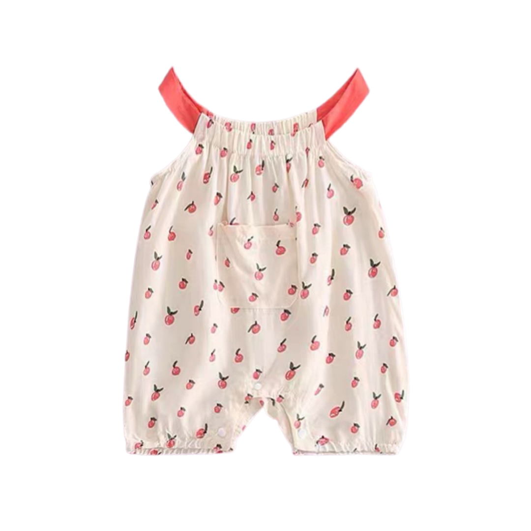 Halter Linen Bodysuit Powder Peach