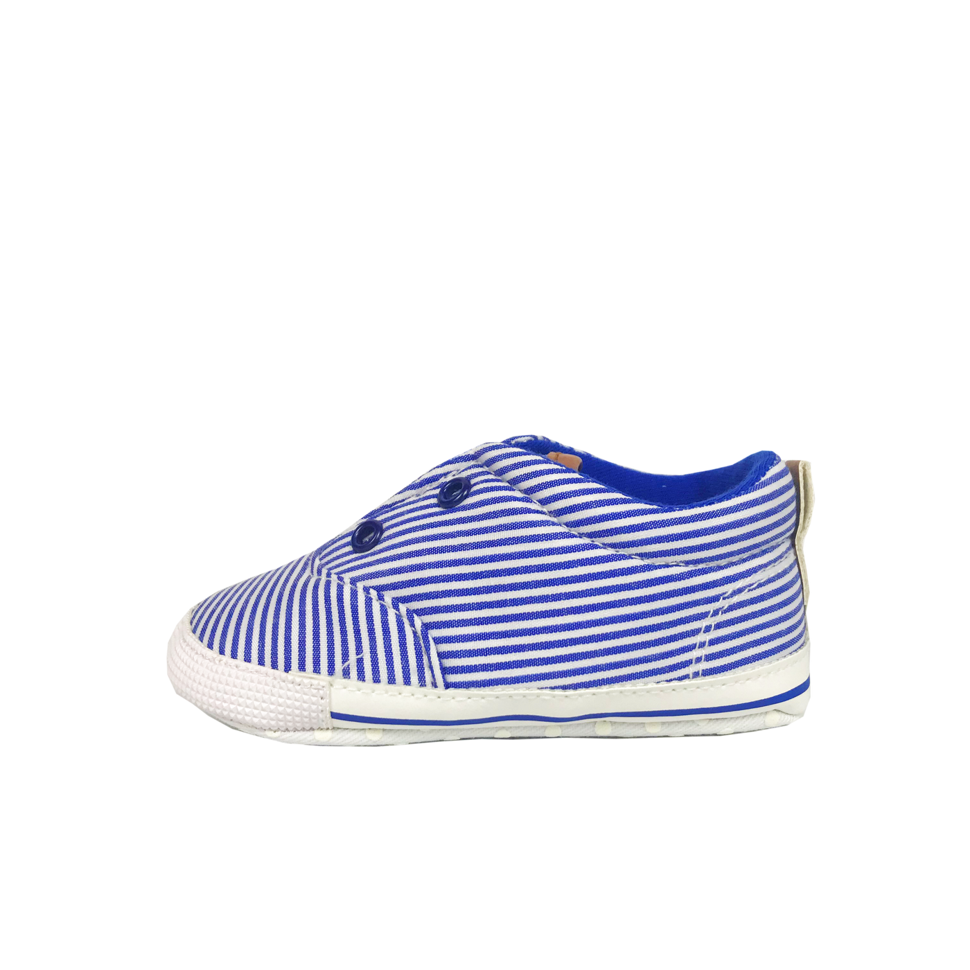 Blue and White Stripe Sneakers